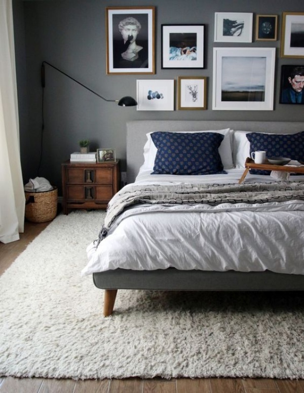 Những không gian phòng ngủ đẹp quyến rũ với gam màu xám không thể không yêu  - Ảnh 14.