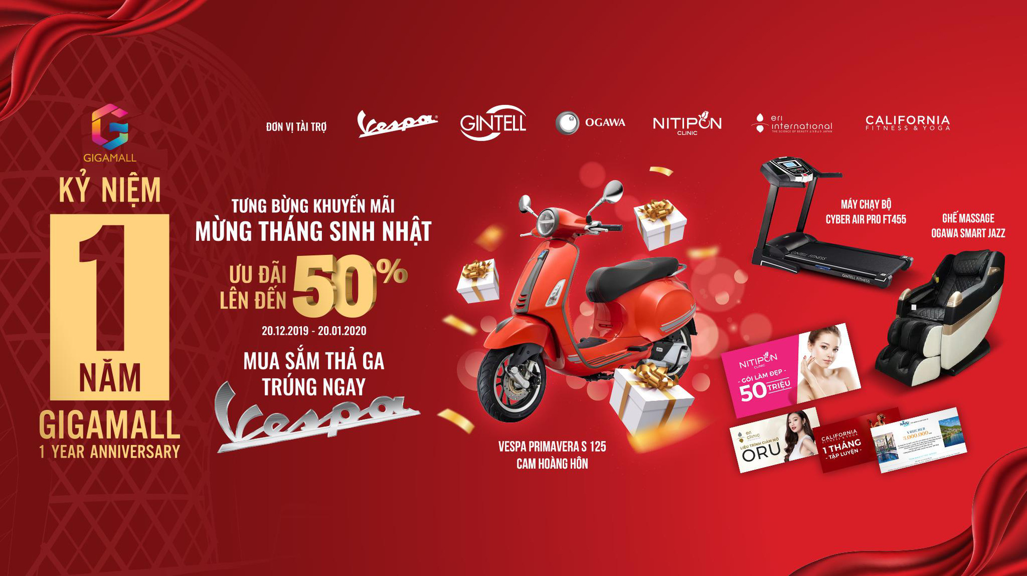 Mừng sinh nhật, Gigamall đầu tư công nghệ mới cùng hàng trăm ưu đãi đến 50% và quà tặng lên đến hơn 1 tỷđồng - Ảnh 1.