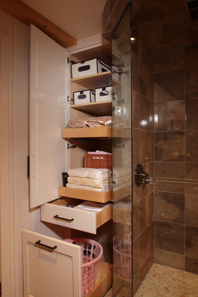 Tủ kéo -  giải pháp lưu trữ tiết kiệm không gian cho bất kỳ phòng tắm nhỏ nào - Ảnh 4.