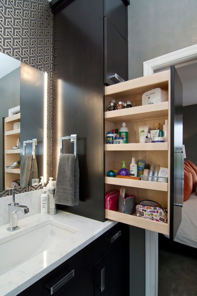 Tủ kéo -  giải pháp lưu trữ tiết kiệm không gian cho bất kỳ phòng tắm nhỏ nào - Ảnh 6.