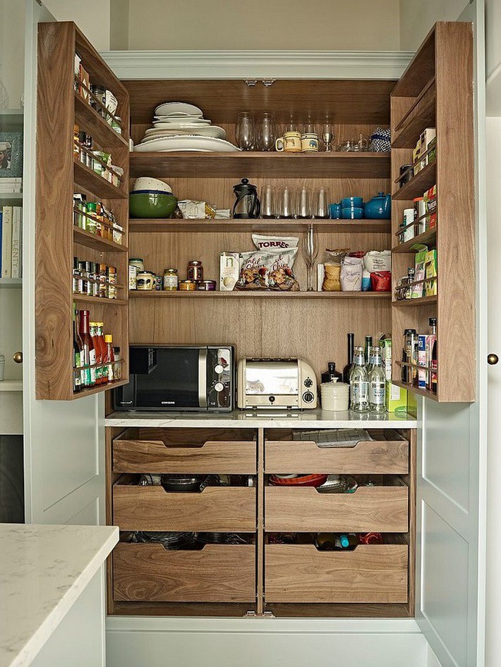 Muốn tiết kiệm không gian cho nhà bếp - áp dụng ngay thiết kế tủ lưu trữ tối đa này - Ảnh 12.