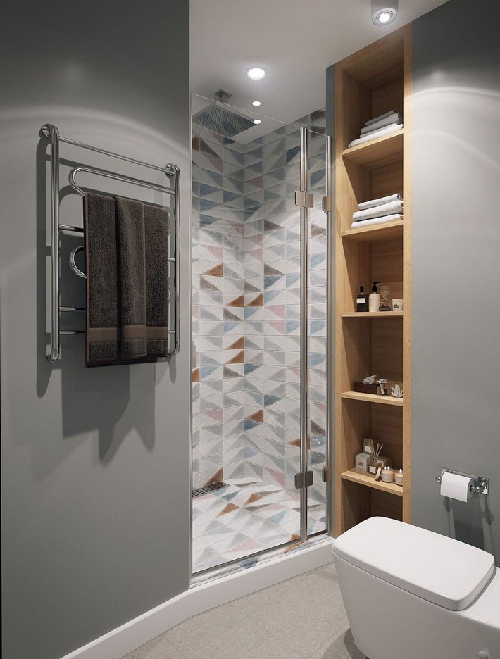 5 ý tưởng xây dựng phòng tắm trong căn hộ nhỏ giúp tối đa hóa không gian - Ảnh 16.