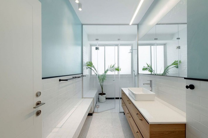 5 ý tưởng xây dựng phòng tắm trong căn hộ nhỏ giúp tối đa hóa không gian - Ảnh 2.