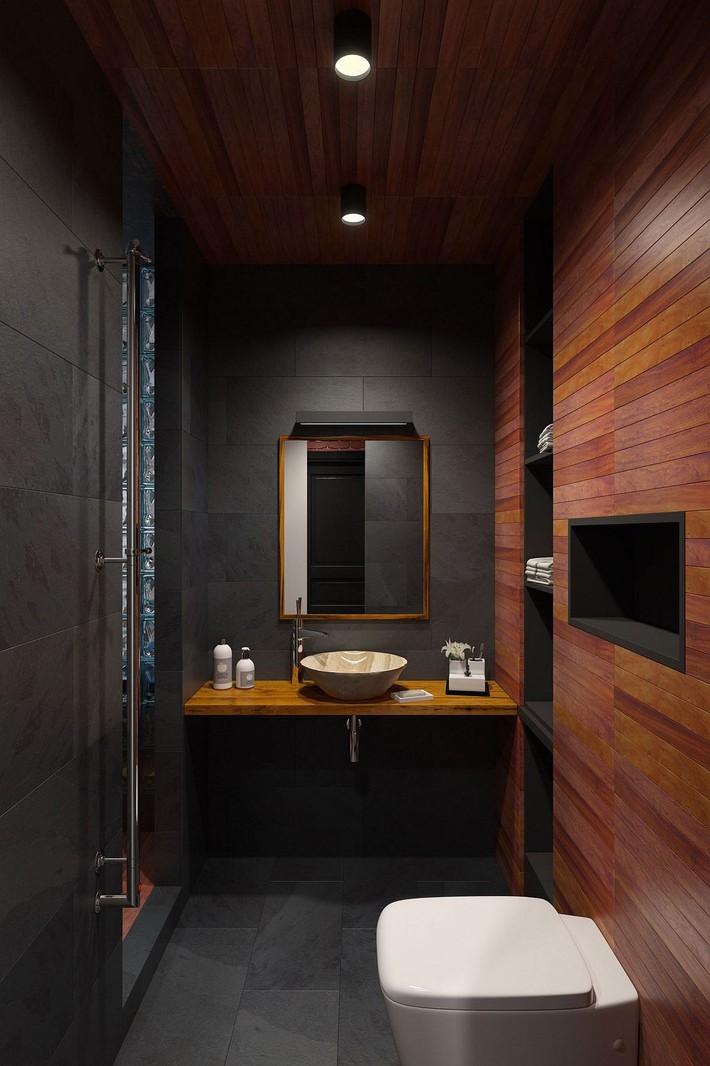 5 ý tưởng xây dựng phòng tắm trong căn hộ nhỏ giúp tối đa hóa không gian - Ảnh 25.