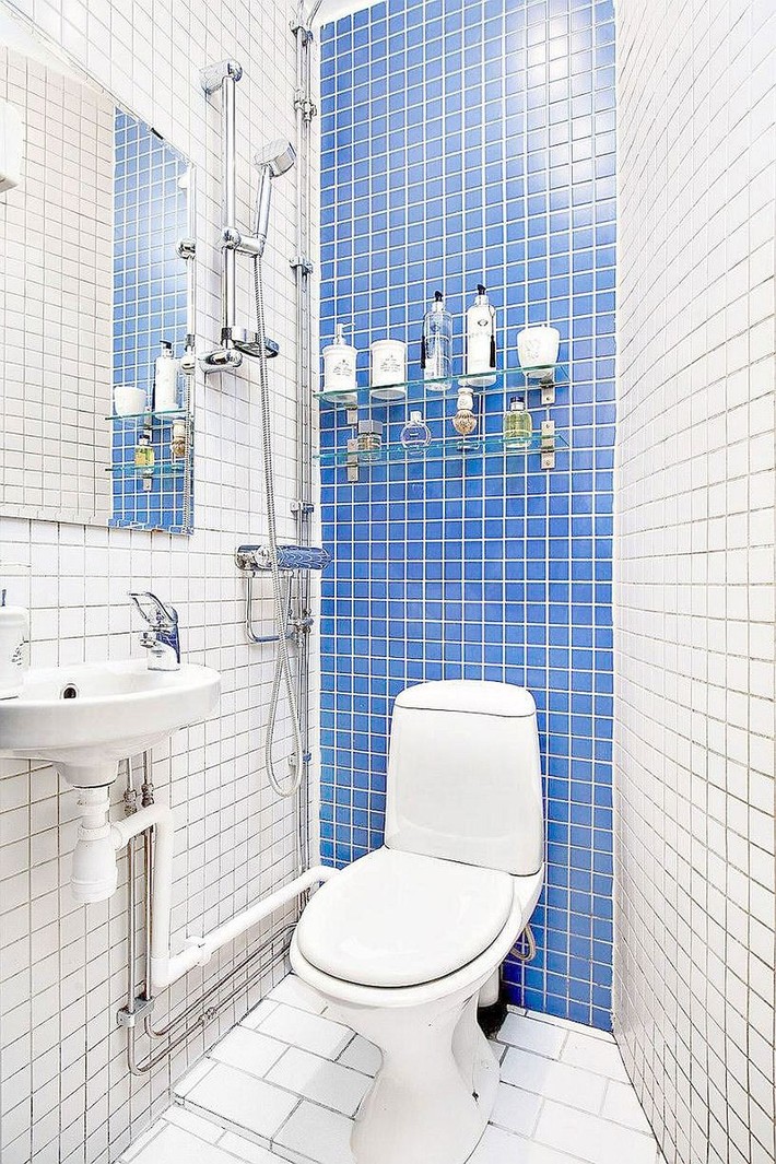 5 ý tưởng xây dựng phòng tắm trong căn hộ nhỏ giúp tối đa hóa không gian - Ảnh 4.