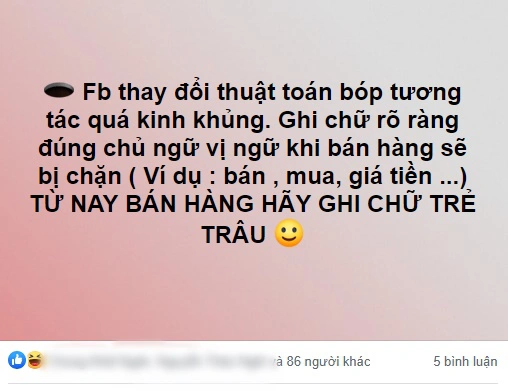 Facebook chặn bình luận, "bóp" các bài đăng bán hàng online, dân mạng tuyên bố: Từ nay sẽ quay về thời đại teedcode để lách luật!  - Ảnh 6.