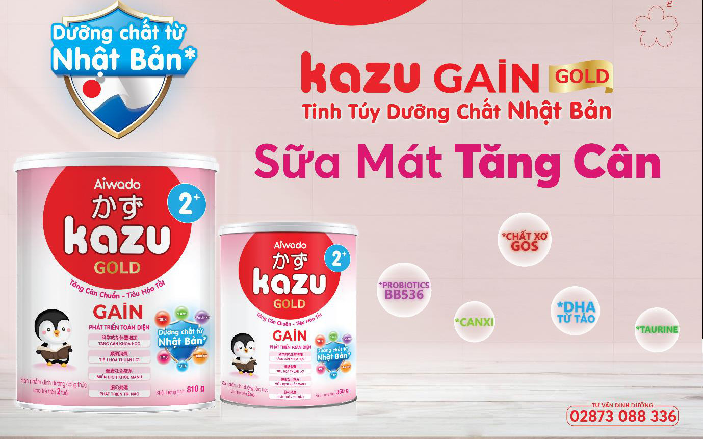 Giải mã 3 yếu tố khiến sản phẩm dinh dưỡng công thức Kazu Gain Gold 2+ được mẹ Việt “săn lùng” cho con