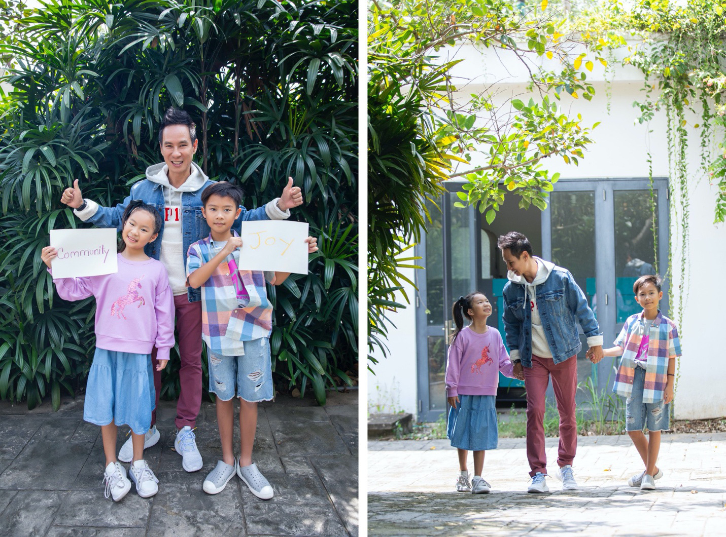 Vợ chồng Lý Hải - Minh Hà cùng 4 nhóc tì xuất hiện như fashionista trong BST Holiday của GAP - Ảnh 4.
