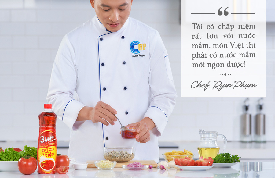 Chef Ryan Phạm bật mí tiêu chí chọn nước chấm trung hòa được khẩu vị 3 miền - Ảnh 1.