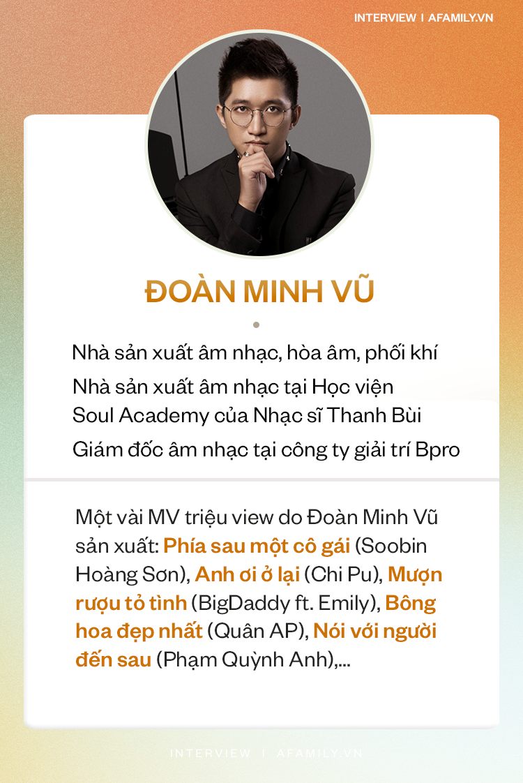 Đoàn Minh Vũ - Nhà sản xuất âm nhạc đứng sau hàng loạt MV triệu view của làng nhạc Việt: “Tôi hay chốn deadline, có một rổ sản phẩm không ai biết đến và muốn đỡ đầu cho các ca sĩ trẻ!” - Ảnh 1.