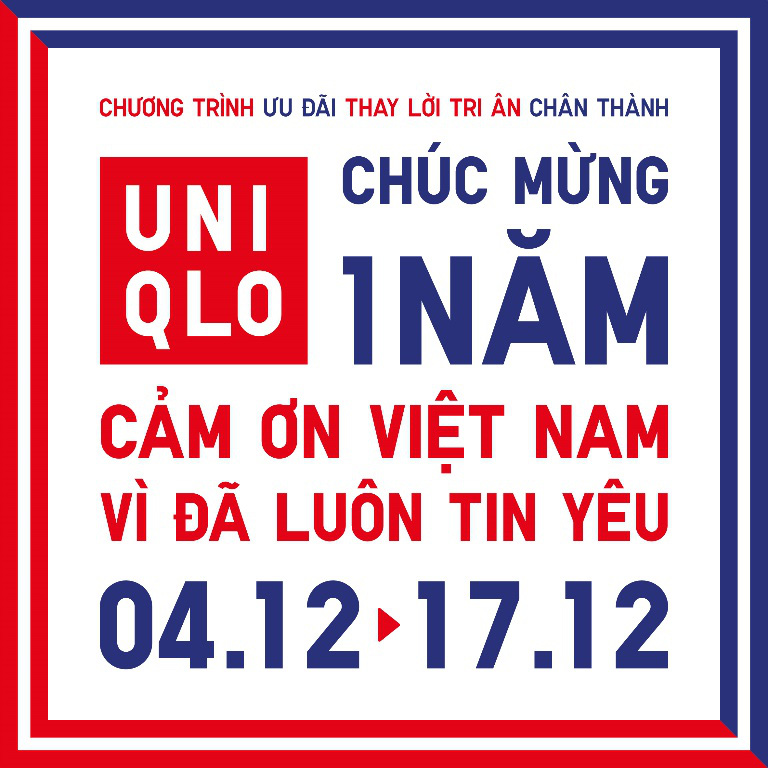 UNIQLO mang nhiều ưu đãi cho khách hàng nhân kỷ niệm một năm đến Việt Nam - Ảnh 1.