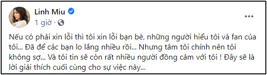 Linh Miu lên tiếng sau khi bị ném đá vì chúc mừng - Ảnh 2.