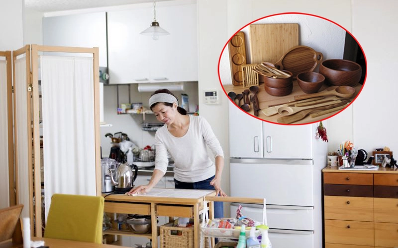 Mẹ đảm Hà Nội chia sẻ mẹo bảo quản chén đĩa bằng gỗ cực "đáng tiền" chỉ từ nguyên liệu tự nhiên có trong phòng bếp