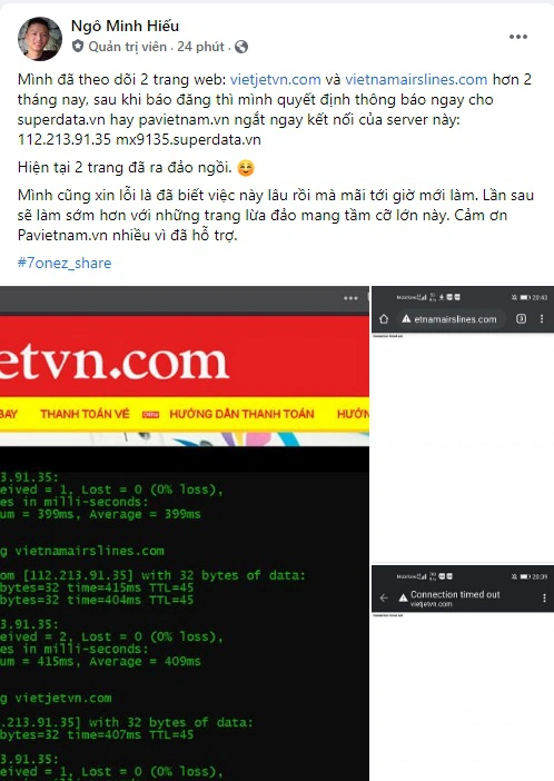 Hiếu PC - hacker Việt khét tiếng từng khiến giới an ninh mạng của nước Mỹ "rúng động" vừa tuyên bố "đánh sập" 2 trang web lừa đảo quy mô lớn sau khi về Việt Nam  - Ảnh 1.