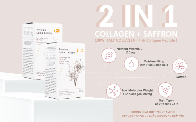 Gilaa Premium Collagen Saffron - Khi hai thành phần vàng kết hợp? - Ảnh 3.
