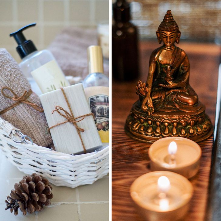 Những mẹo đơn giản dễ làm biến phòng tắm tẻ nhạt thành không gian thư giãn ở khách sạn sang chảnh - Ảnh 8.