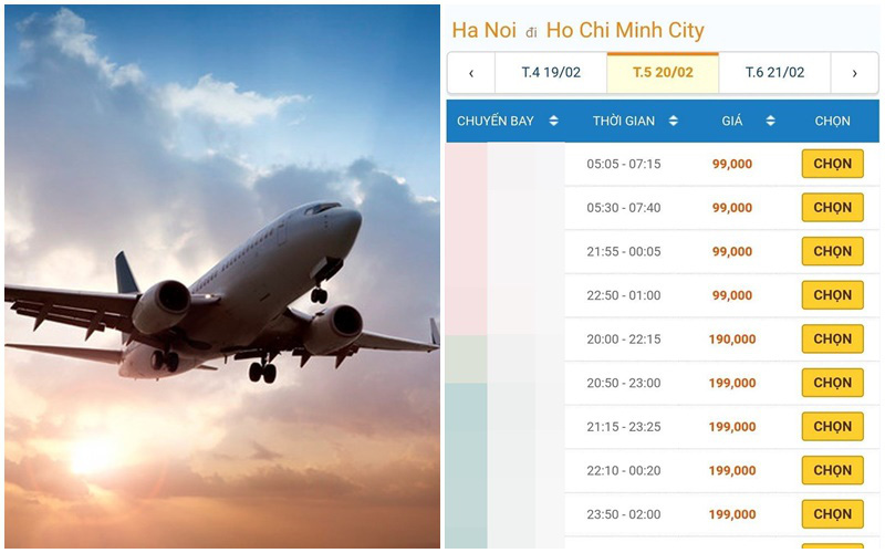 Giá vé máy bay thấp kỉ lục chưa từng có trong cả chục năm trở lại đây, Hà Nội - Hồ Chí Minh chỉ còn 199.000 đồng