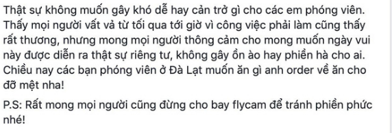 Suốt một ngày "bưng bít" đám cưới, cuối cùng phía Tóc Tiên cũng đưa ra lý do phải giữ bí mật - Ảnh 2.