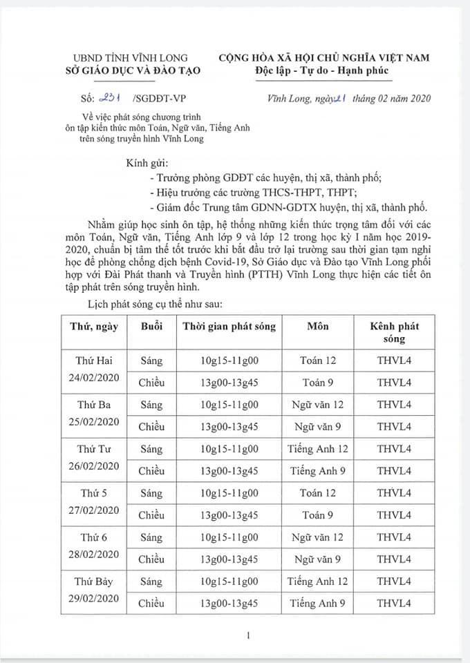 Thêm 1 tỉnh “chơi lớn” phát sóng bài giảng cho học sinh trên sóng truyền hình, công bố luôn thời khóa biểu chi tiết từng môn - Ảnh 2.