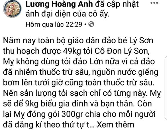 Vợ cũ diễn viên Huy Khánh chính thức nhận phạt vì tung tin sai sự thật về tỏi Lý Sơn - Ảnh 2.