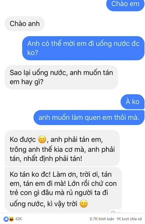 Đỉnh cao của "ế bất chấp liêm sỉ" đây rồi: Lời đáp khi có trai đẹp đề nghị làm quen của cô gái nhận về "bão like" - Ảnh 2.