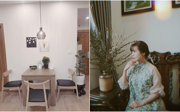 Hà Nội: Ngắm không gian căn hộ siêu đơn giản của cô gái trẻ thích giấu mọi thứ để nhà gọn đẹp thoáng mát hơn
