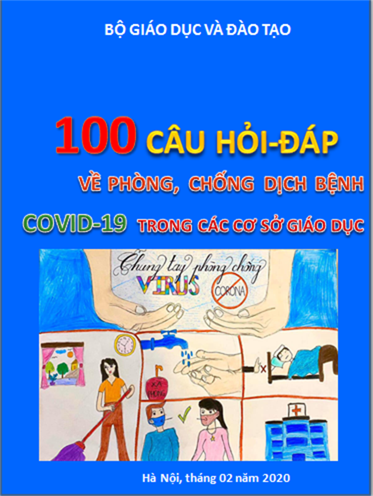 Bộ GD-ĐT công bố tài liệu "100 câu hỏi hỏi - đáp về phòng, chống dịch bệnh Covid-19 trong các cơ sở giáo dục" - Ảnh 1.