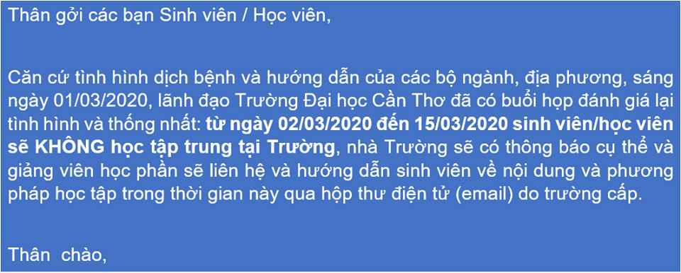 Cập nhật: Danh sách các trường đại học hủy thông báo đi học vào ngày 3/2, thay đổi lịch ở phút chót "ai chưa lên xe thì đừng lên nữa nhé" - Ảnh 2.