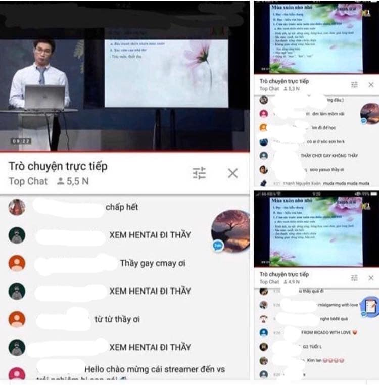 Cộng đồng mạng bức xúc vì thầy giáo thì tâm huyết giảng bài livestream nhưng học sinh bình luận tục tĩu  - Ảnh 1.