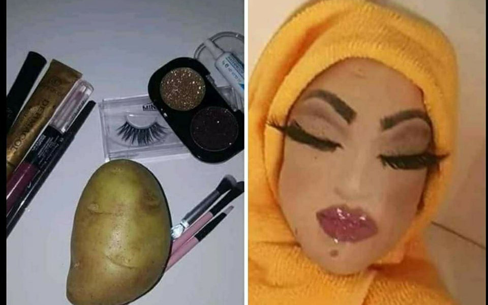 "Vịt hóa thiên nga" đã là gì, đỉnh cao công nghệ make-up là biến củ khoai tây cũng trở thành gương mặt mỹ nhân vạn người mê