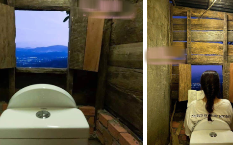 Cô gái khoe chiếc toilet nhà làm có view siêu lãng mạn, khẳng định luôn ngồi vào là giải quyết hết mọi “nỗi buồn” không chút lo toan