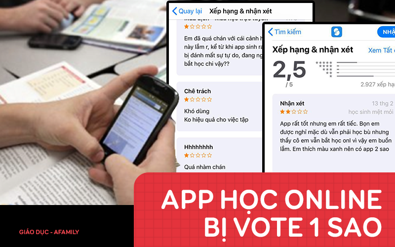 Không muốn học khi đang nghỉ dịch, học sinh kêu gọi nhau vote 1 sao để các App học online &quot;sập&quot;, người tạo ra App lên tiếng 