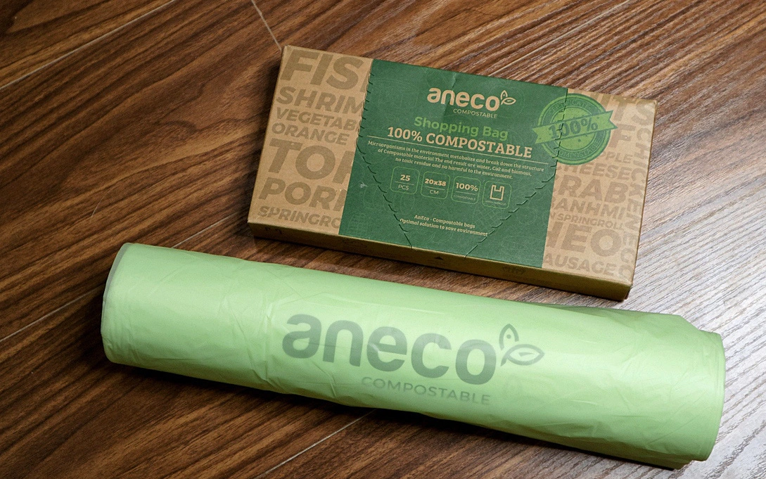 Hội chị em dọn nhà, mua sắm dùng thử ngay túi nilon AnEco: Làm từ nhựa sinh học, phân hủy 100% thành mùn nuôi cây, nước và CO2