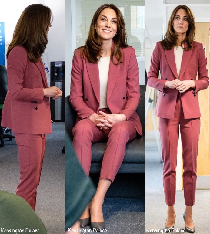 Lần đầu tiên Công nương Kate diện nguyên bộ suit, là "học" phá vỡ quy tắc Hoàng gia từ Meghan? - Ảnh 2.