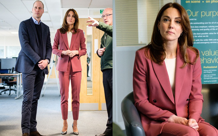 Lần đầu tiên Công nương Kate diện nguyên bộ suit, là &quot;học&quot; phá vỡ quy tắc Hoàng gia từ Meghan?