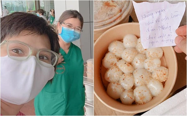 Mẹ 3 con Hà Nội nấu đồ ăn tặng các bác sĩ tuyến đầu chống dịch Covid-19, kể chuyện thay vợ ở nhà gửi quà cho chồng làm nhiệm vụ ngay trong khoa Virus - Kí sinh trùng