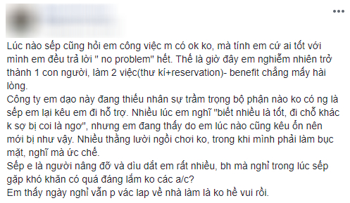 Luôn trả lời “no problem” khi sếp hỏi công việc có ổn không, cô gái lĩnh ngay cái kết nhiều dân văn phòng gặp phải - Ảnh 2.