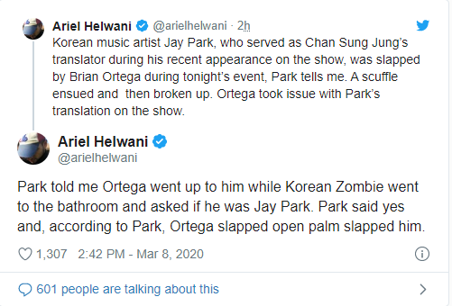 Góc đen đủi: Jay Park bị võ sĩ người Mỹ "tẩn" vào mặt dù chỉ làm phiên dịch - Ảnh 2.