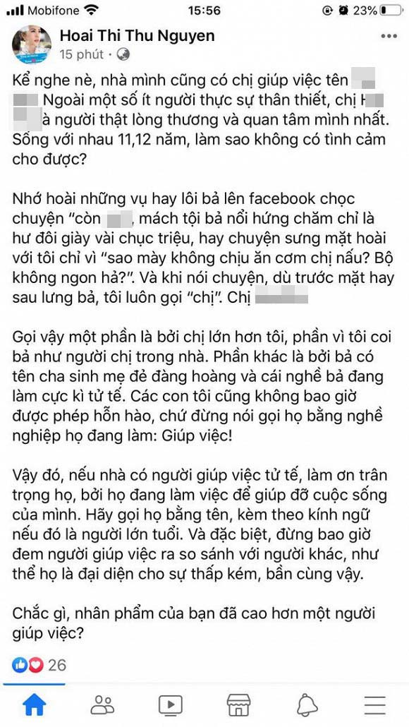 Nathan Lee “đá xéo” Hoa hậu ăn bám showbiz, Hoa hậu Thu Hoài phản ứng cực gắt: "Chắc gì nhân phẩm của bạn đã cao hơn một người giúp việc?" - Ảnh 2.