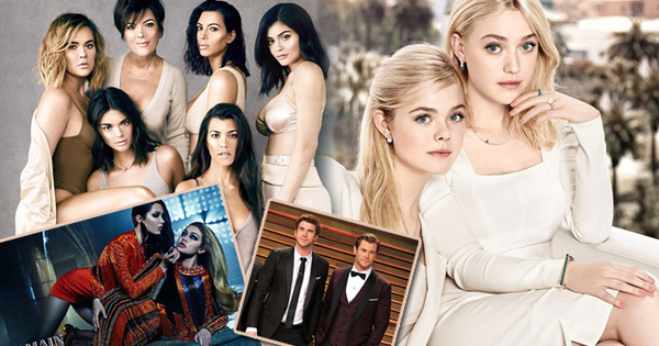 6 cặp anh chị em quyền lực nhất Hollywood: Chị em Hadid, Fanning cực phẩm, nhà Kardashian và "Zack & Cody" toàn rich kid