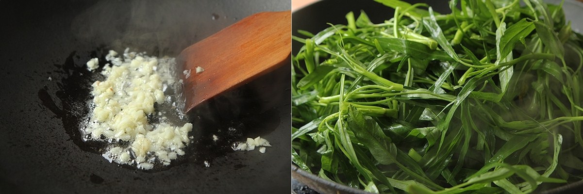 Chỉ thêm 1 nguyên liệu này thôi, món rau muống xào ngon hơn gấp nhiều lần - Ảnh 2.
