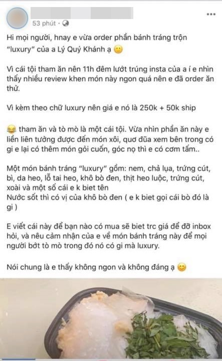 Cả Lý Quí Khánh và Trường Giang đều bị chê bán đồ ăn giá đắt, và đây là cách phản ứng của cả hai - Ảnh 3.