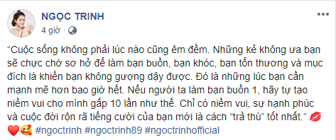 Ngân 98 tiếp tục khẳng định không biết Ngọc Trinh là ai, còn nhắc đi nhắc lại câu "người ta thì 'đêm 7 ngày 3 ra vào không kể, còn tôi 4 năm chỉ có mình ông này'" - Ảnh 1.