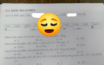 Nhìn đáp án bài kiểm tra của nữ sinh, cư dân mạng cười ngất vì một chi tiết lạ lùng 