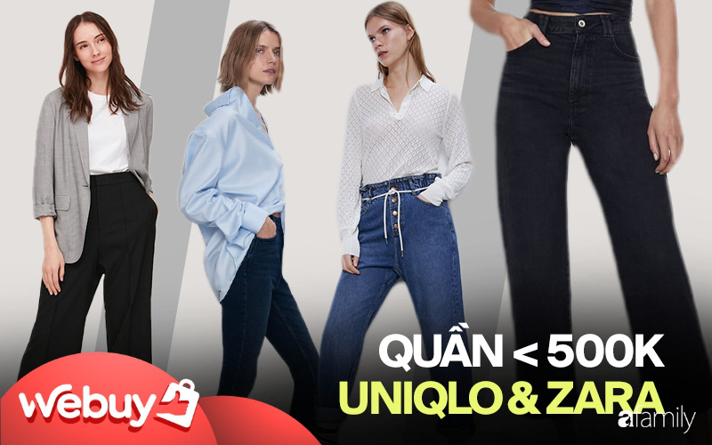 10 thiết kế quần mặc đi làm mát mẻ giá dưới 500k mà bạn nên tranh thủ vợt ngay từ Zara và Uniqlo 