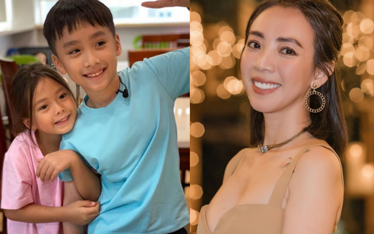 Con trai Thu Trang - Tiến Luật nhắc tên con gái Đoan Trang, lại còn e thẹn cực đáng yêu 