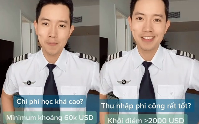 Cơ trưởng trẻ nhất Việt Nam - Quang Đạt tiết lộ những bí mật ít người biết về chi phí học tập và thu nhập siêu &quot;khủng&quot; của nghề phi công 