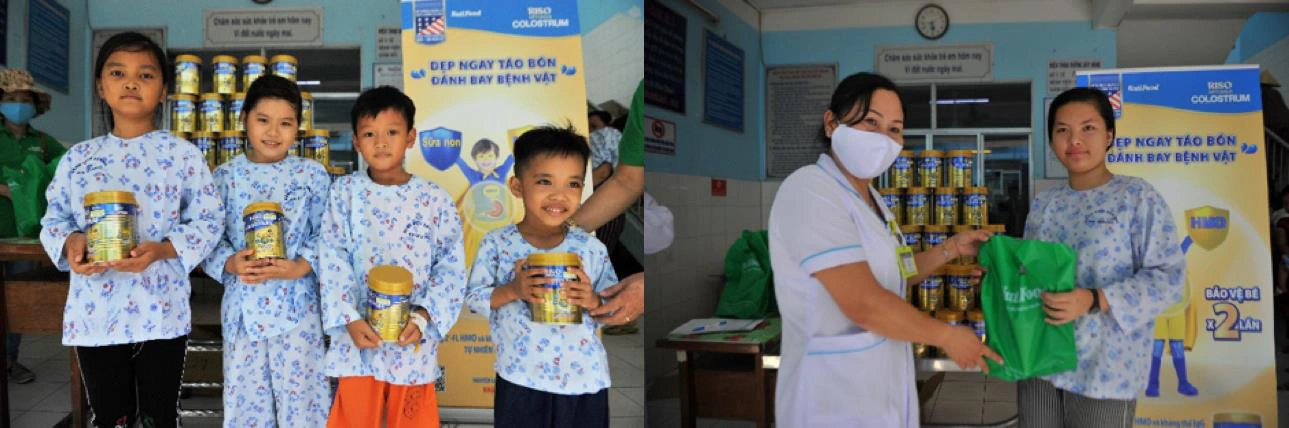 Nhãn sữa Việt mang quà tăng sức đề kháng tiếp sức bệnh nhi miền Tây - Ảnh 5.