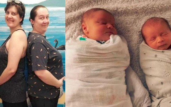 Cặp vợ chồng cùng mang thai và sinh em bé chỉ cách nhau 4 ngày, câu chuyện khó tin nhưng có thật