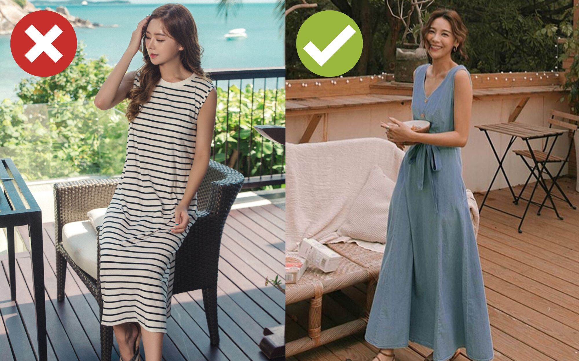 3 kiểu váy hai dây chị em thấy thì &quot;auto&quot; bỏ qua vì dễ biến vẻ ngoài thành quê kiểng, hoặc trông như diện đồ ngủ